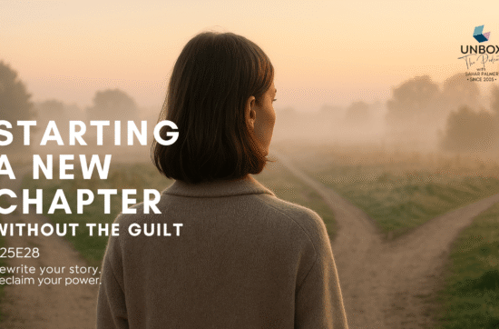 Woman standing at a crossroads at dawn symbolising life decisions and new chapters
