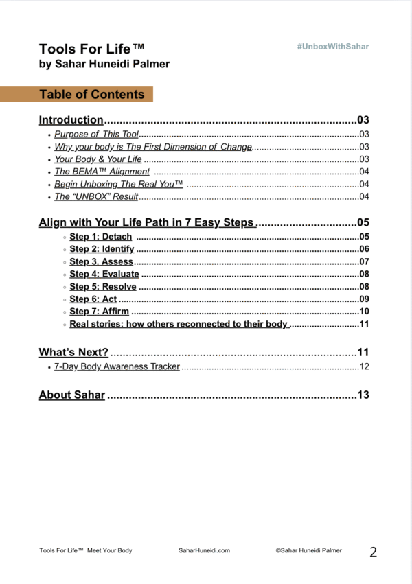 Meet Your Body Tools for Life™ (11 pages) - Image 2