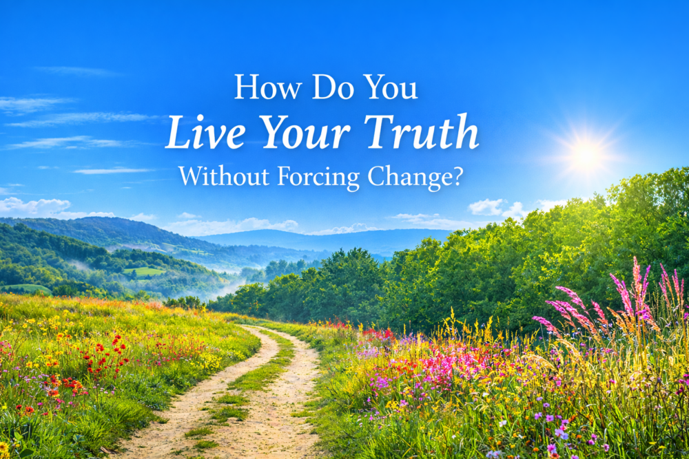 Vibrant abstract image representing coherence and self-awareness, used as a featured image for a blog post on living your truth and acting with clarity.