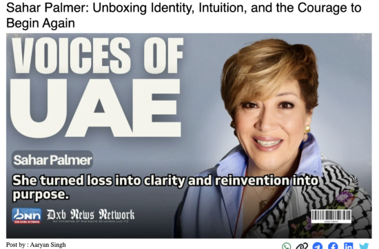 DXB news network features Sahar palmer