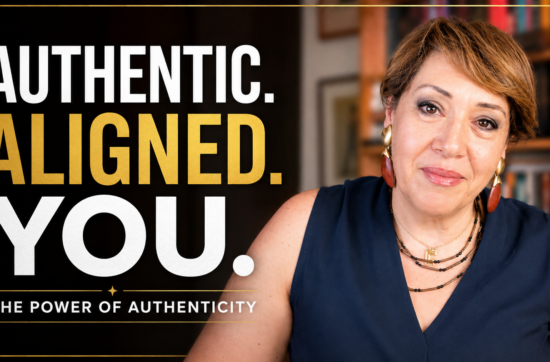 Sahar Huneidi Palmer YouTube thumbnail for the keynote "What Makes Authenticity So Powerful?" about authenticity, self-awareness and authentic leadership.