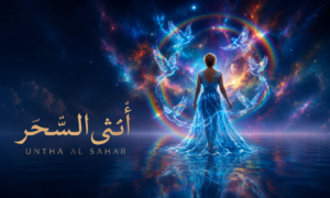 أنثى السَّحَر Arabic poetry collection by Sahar Huneidi Palmer, exploring femininity, memory, love and reflection